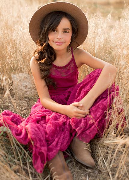 Catrin Dress in Aster