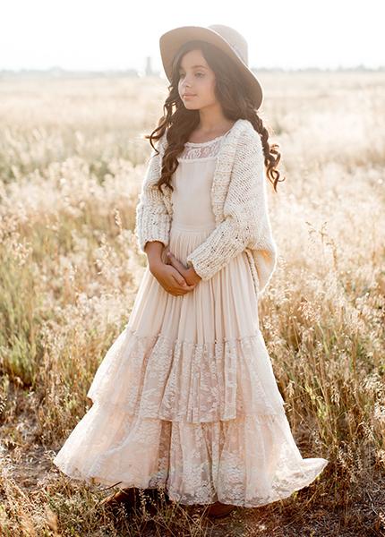 *NEW* Catrin Dress in Ecru