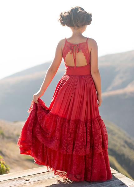 Catrin Dress in Red