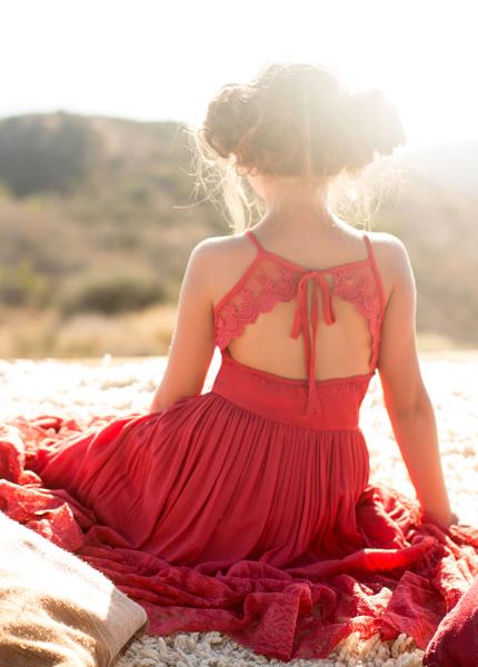 Catrin Dress in Red