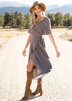 Catriona Dress in Gray