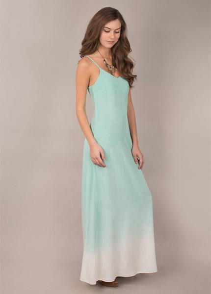 Celeste Dress in Dip Dye