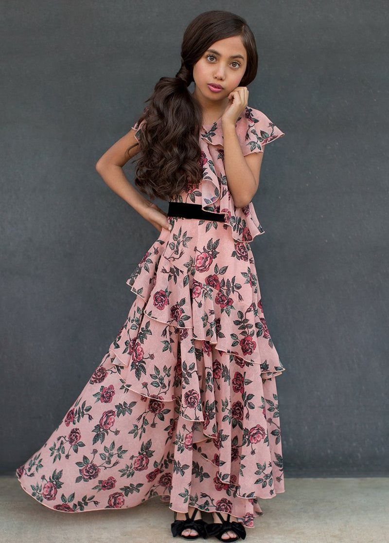 Celia Dress in Rose Floral