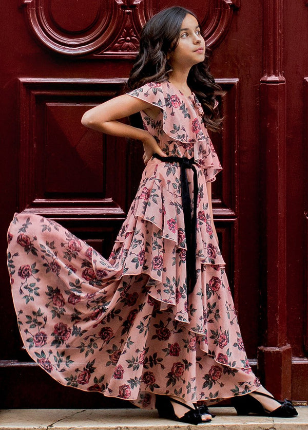 Celia Dress in Rose Floral
