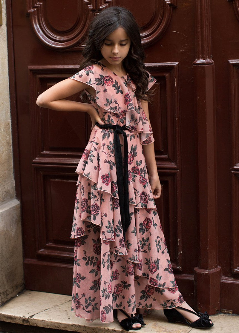 Celia Dress in Rose Floral