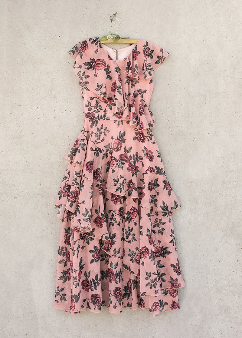 Celia Dress in Rose Floral