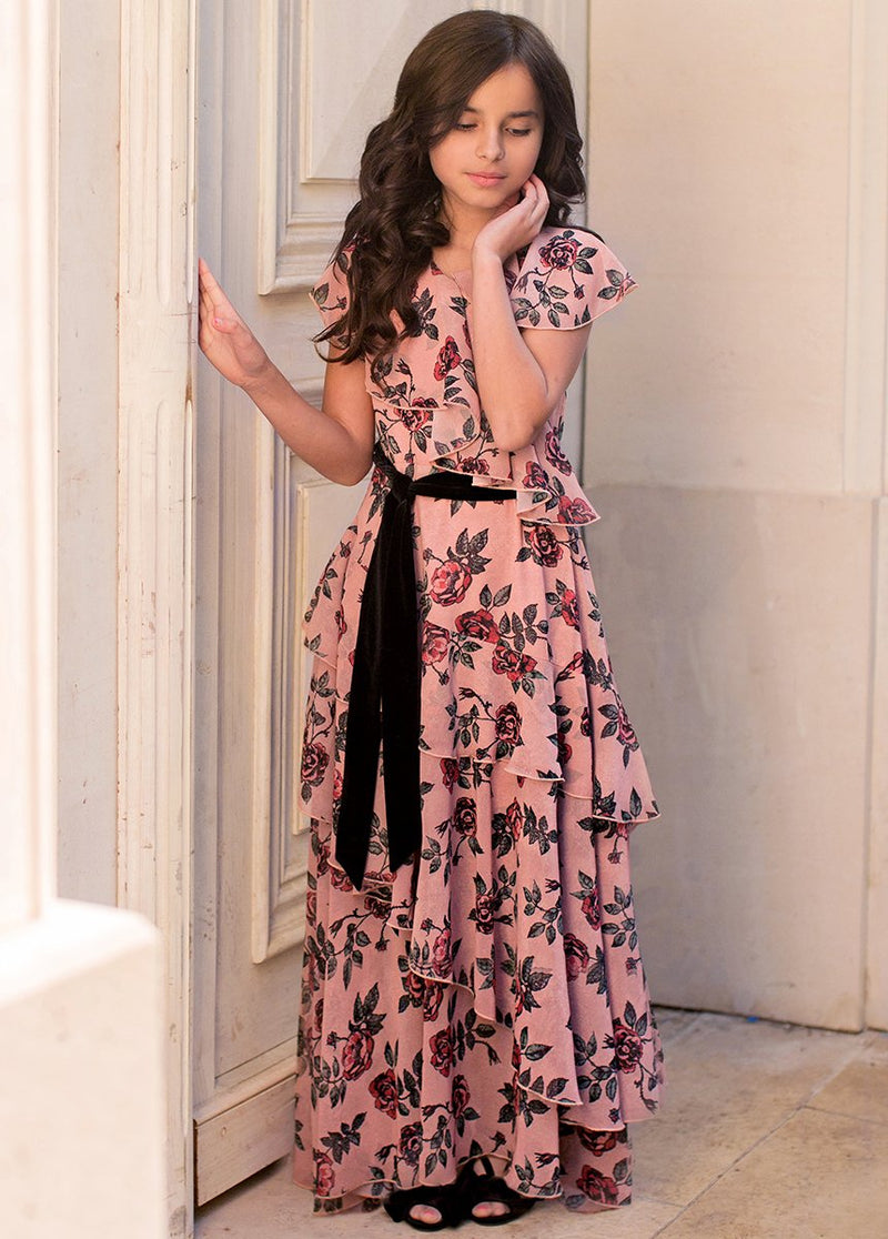 Celia Dress in Rose Floral