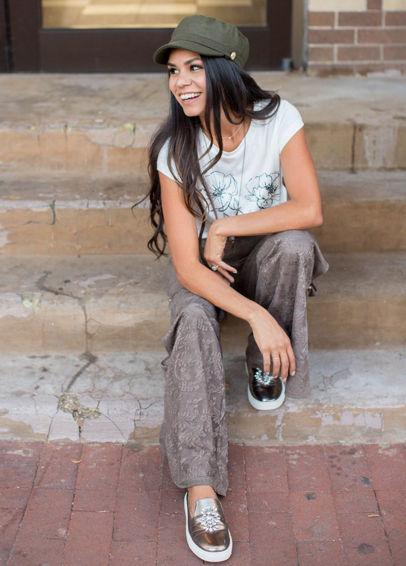 Celina Military Newsboy Cap