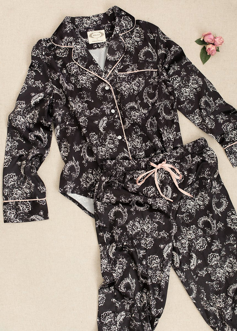 Charlie Pajamas in Black