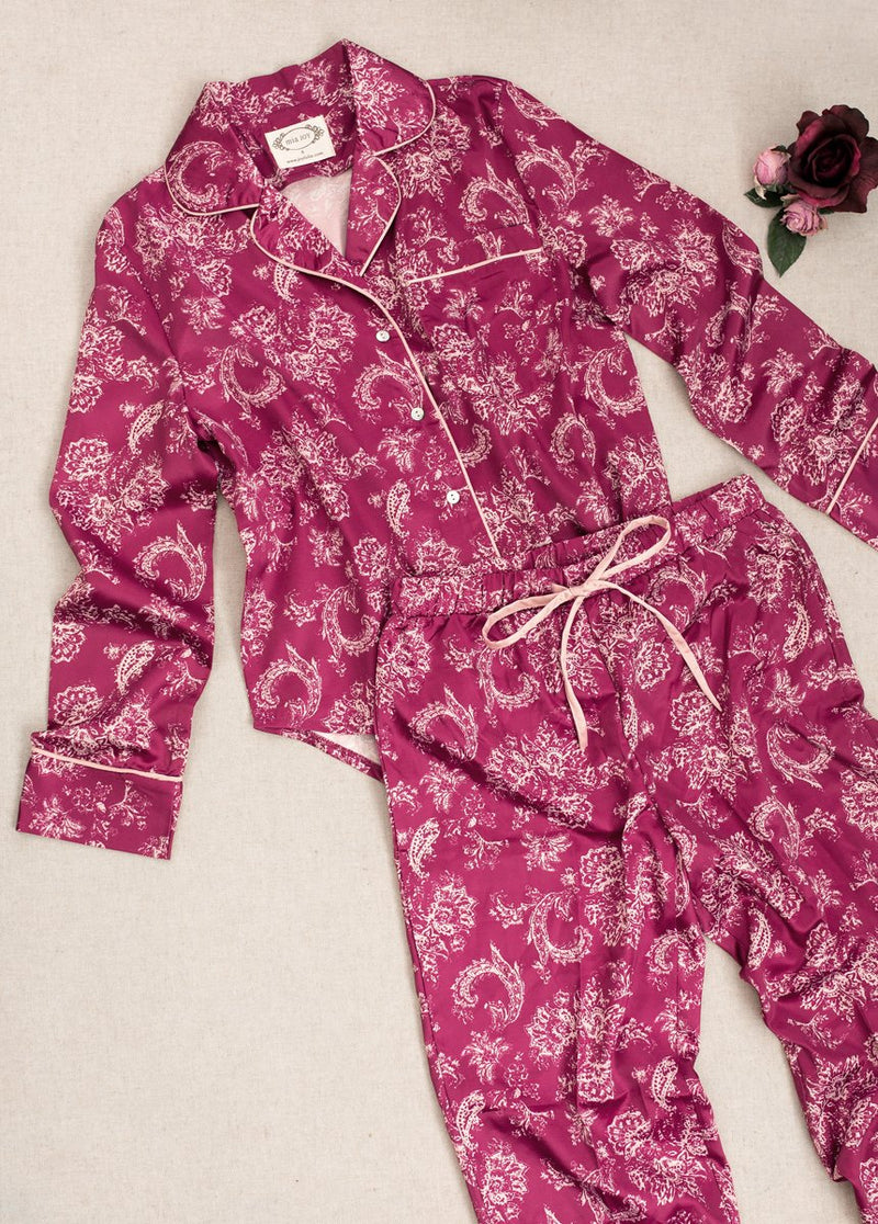 Charlotte Pajamas in Berry