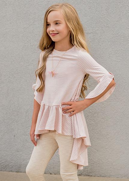 Clementine Set in Blush Stripe