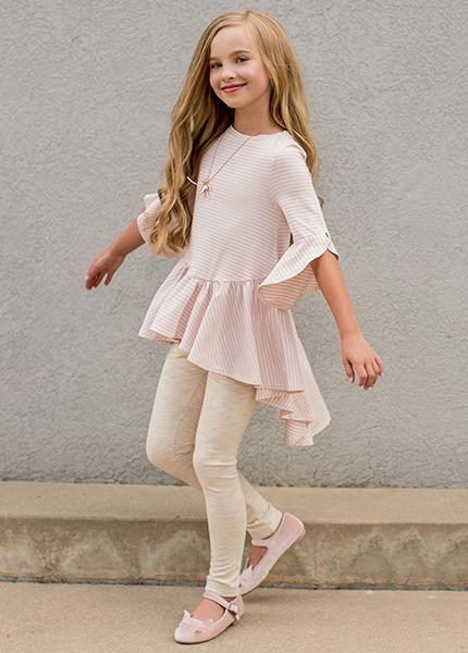 Clementine Set in Blush Stripe