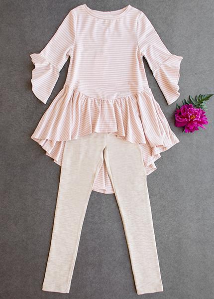 Clementine Set in Blush Stripe