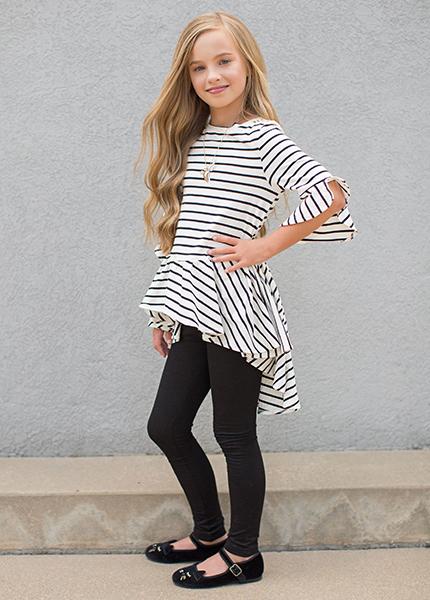 Clementine Set in Black Stripe