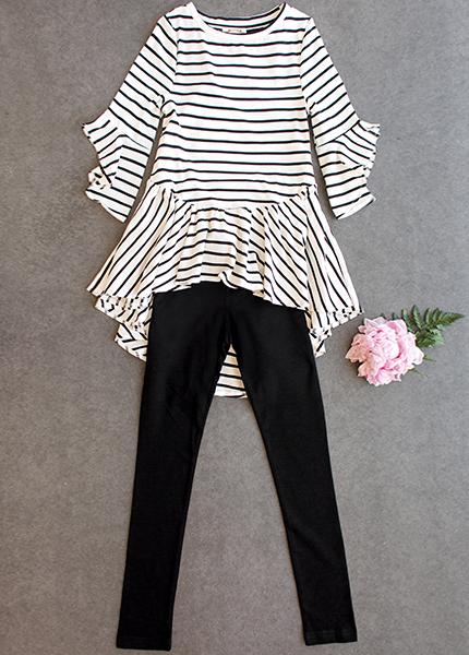 Clementine Set in Black Stripe