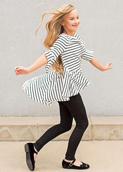 Clementine Set in Black Stripe