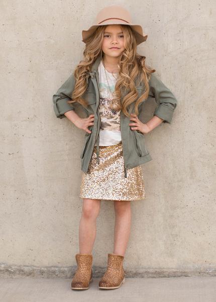 Hazel Skirt in Gold
