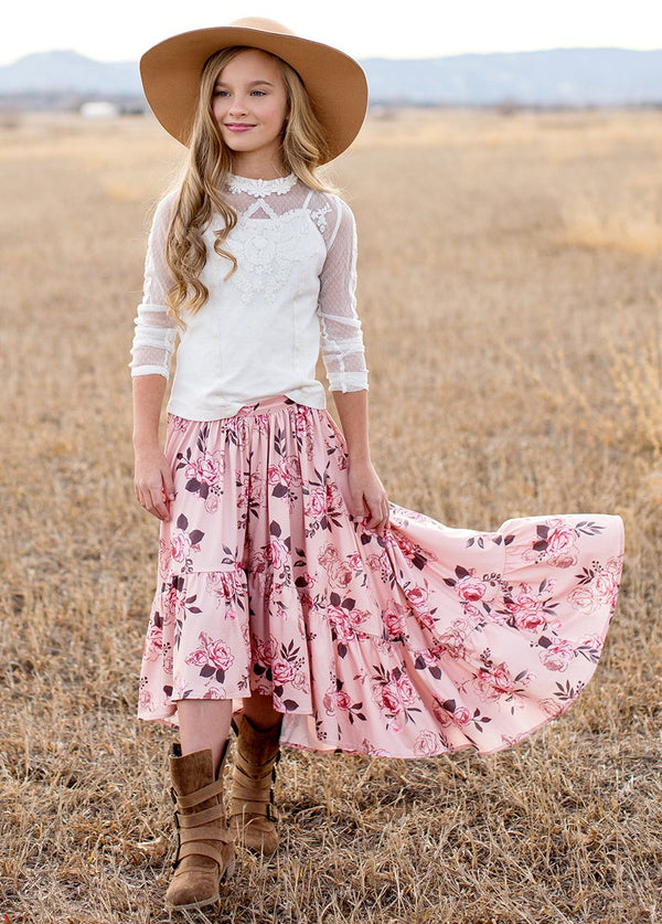 *NEW* Delaney Skirt in Rose Floral