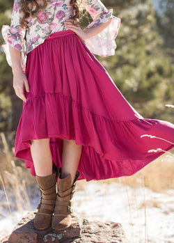 *NEW* Delaney Skirt in Berry