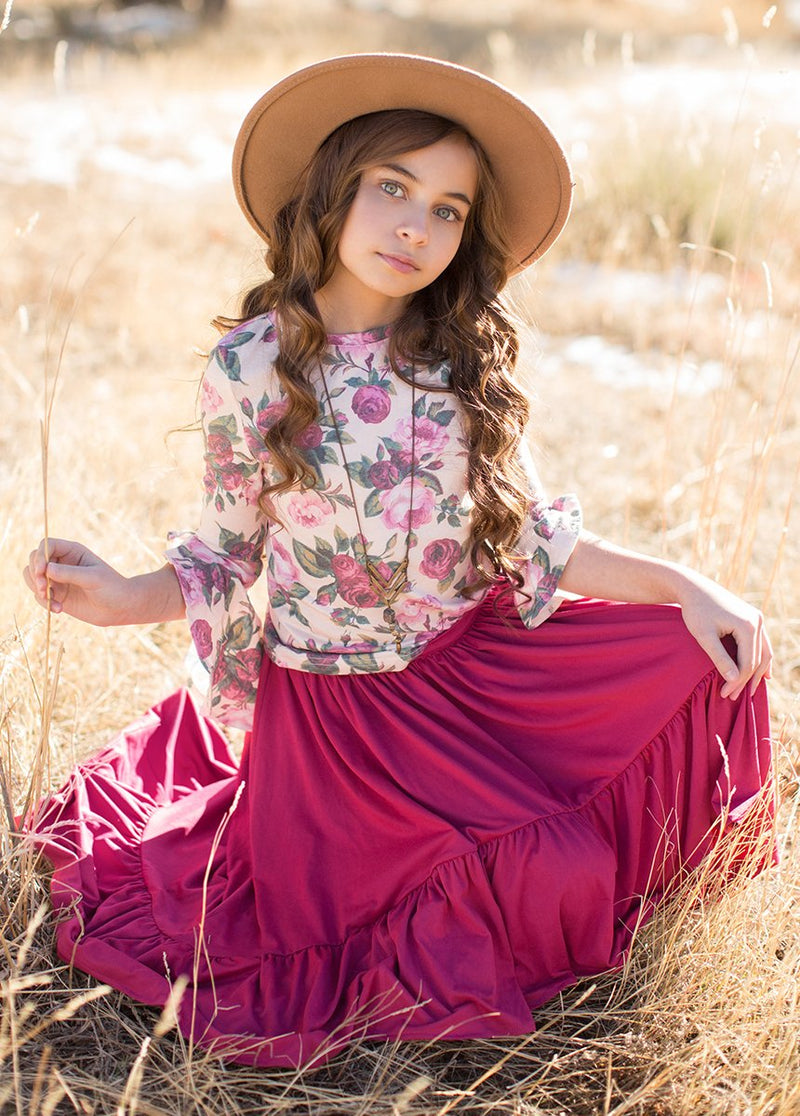 *NEW* Delaney Skirt in Berry