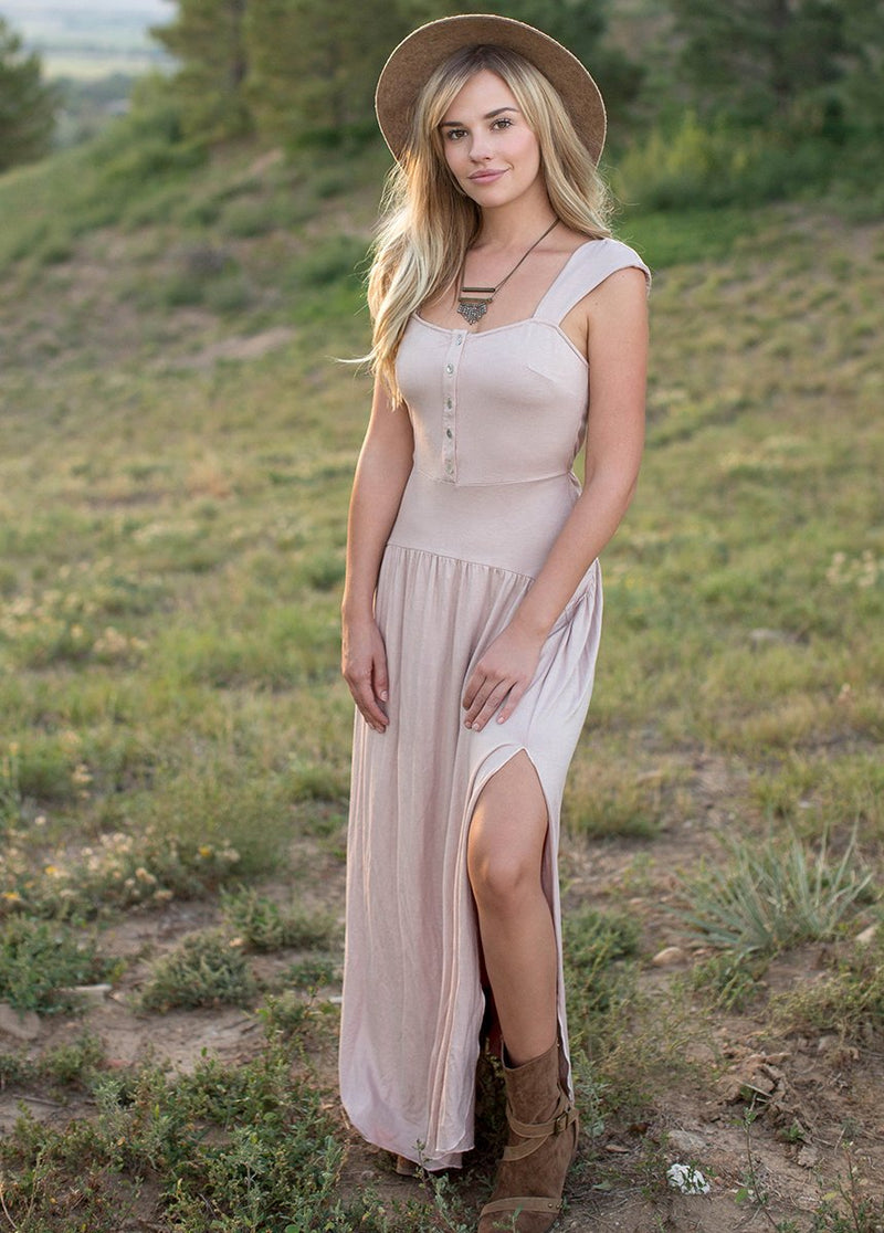Destiny Maxi Dress in Mauve