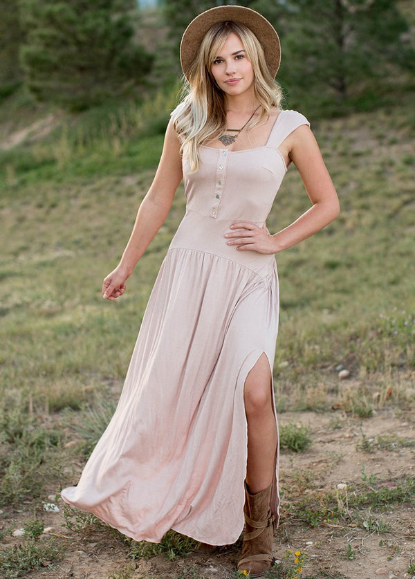 Destiny Maxi Dress in Mauve
