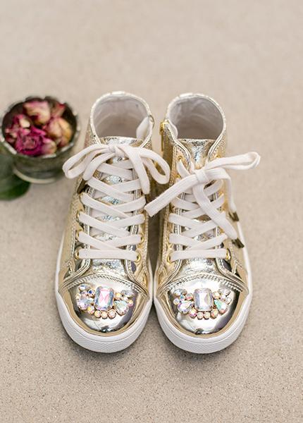 *SOLD OUT* Devon Sneaker in Gold Size