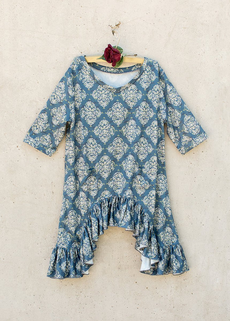 Dylan Top in Teal Print
