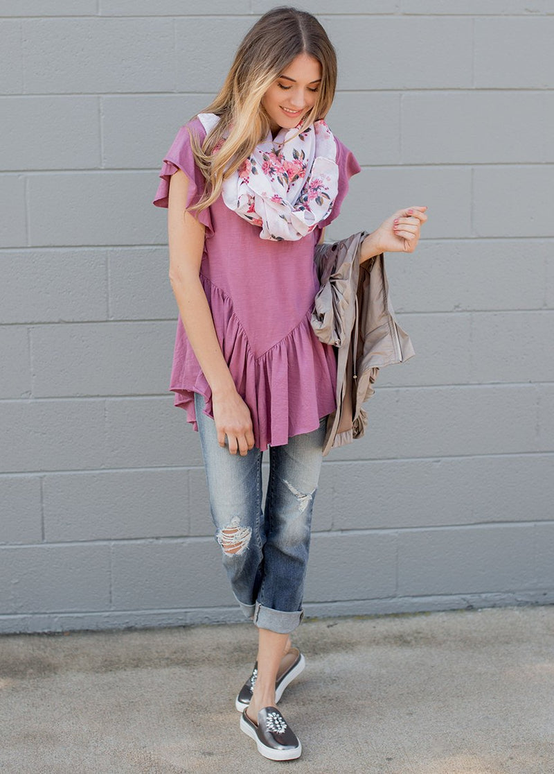 Effie Top in Mauve