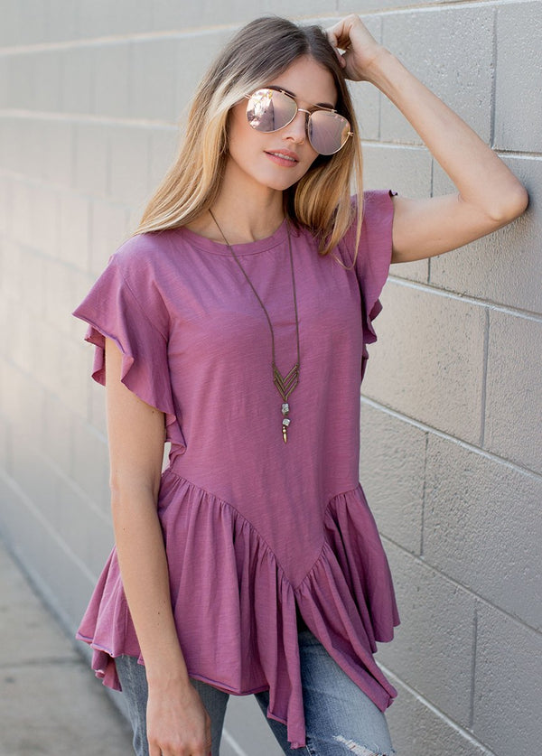 Effie Top in Mauve