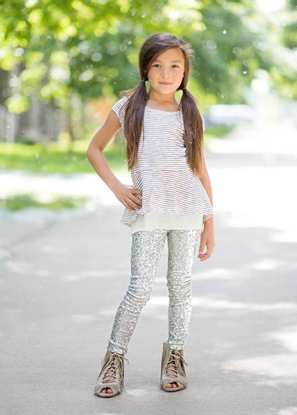 Juno Leggings in Silver