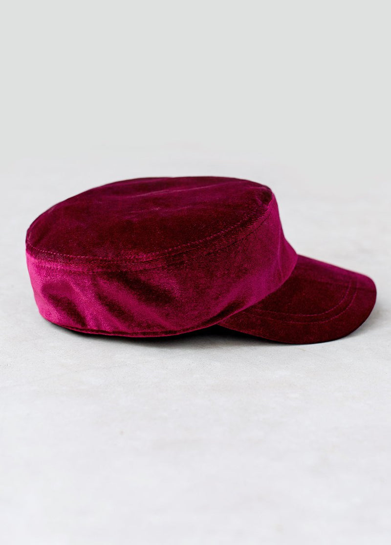 Emi Velvet Engineer Cap