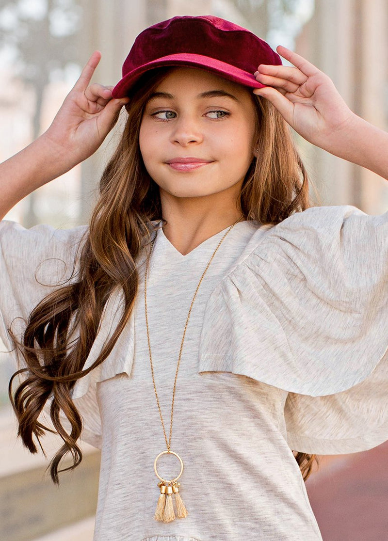 Emi Velvet Engineer Cap