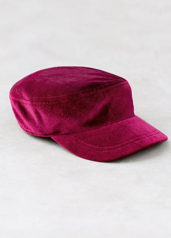 Emi Velvet Engineer Cap