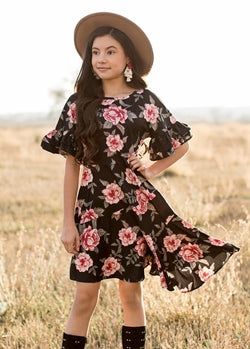 *NEW* Emilia Dress in Dark Floral