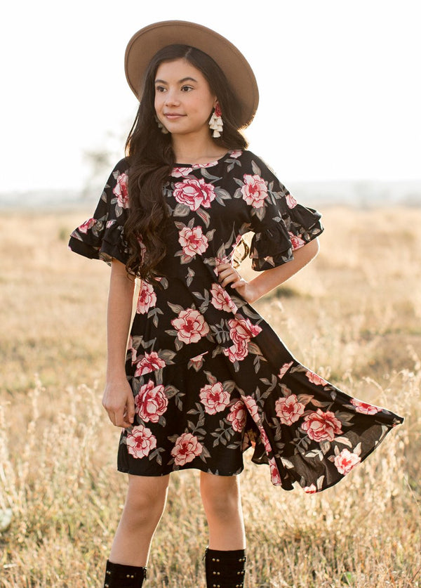 *NEW* Emilia Dress in Dark Floral