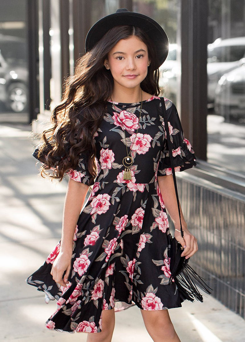 *NEW* Emilia Dress in Dark Floral