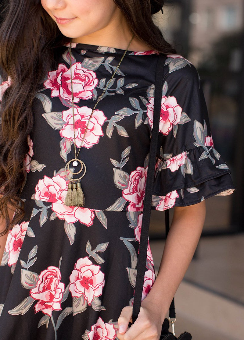 *NEW* Emilia Dress in Dark Floral