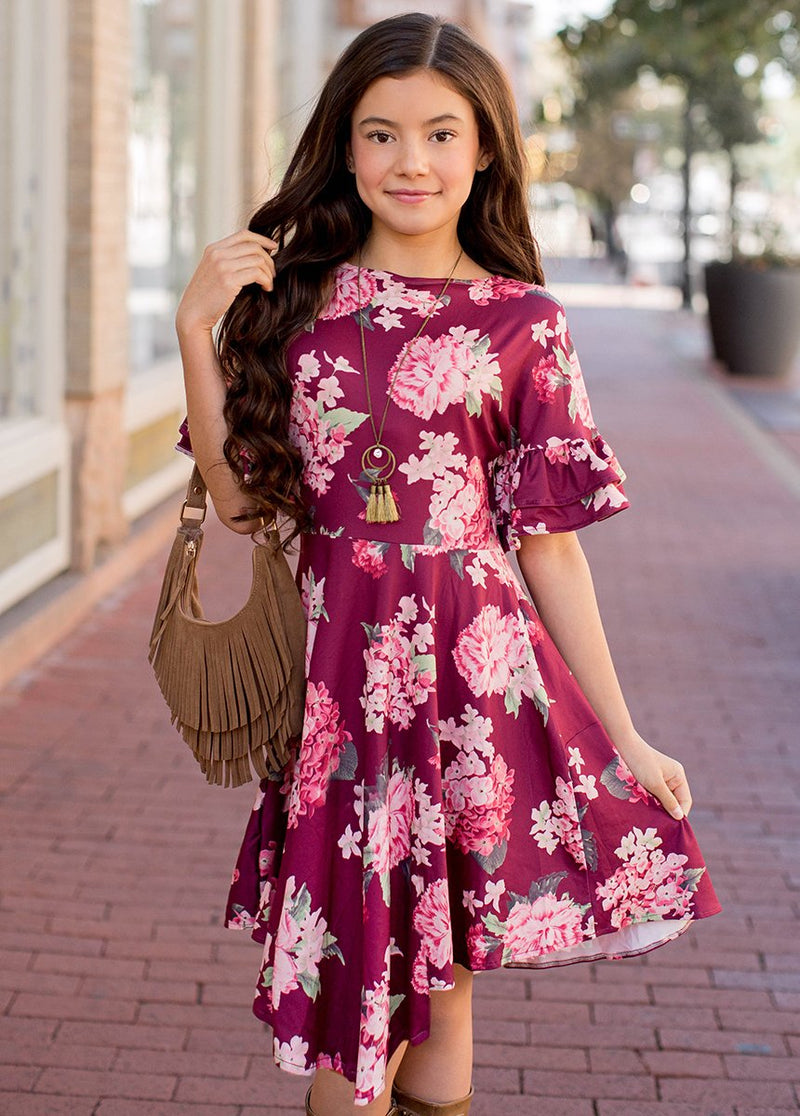 *NEW* Emilia Dress in Hydrangea