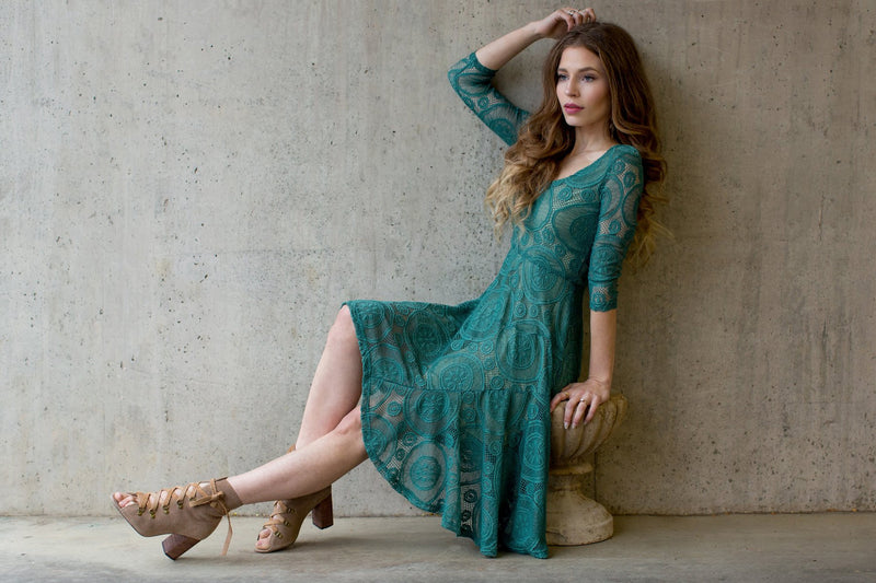 Emily Dress in Teal