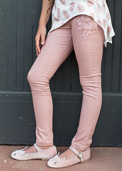 Alexandria Jeggings in Rose
