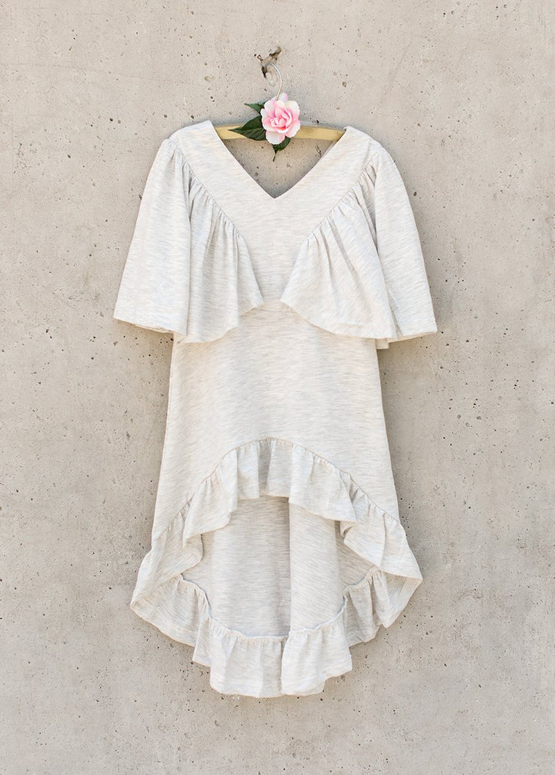 Felicia Top in Heather Grey