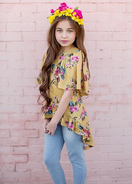 Felicia Set in Mustard Floral