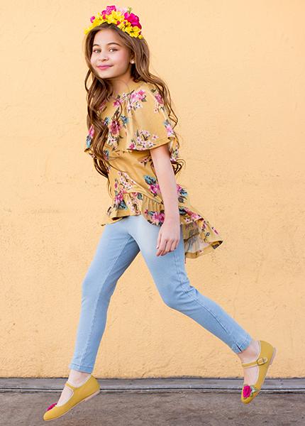 Felicia Set in Mustard Floral