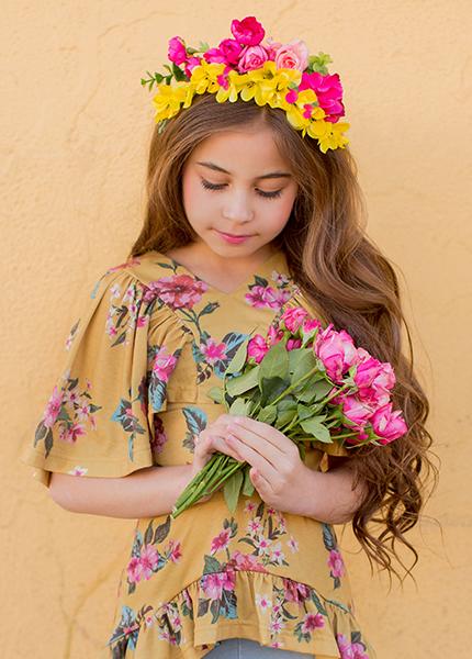 Felicia Set in Mustard Floral