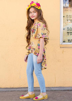 Felicia Set in Mustard Floral