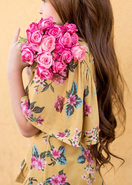 Felicia Set in Mustard Floral