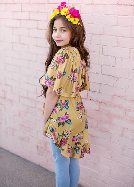 Felicia Set in Mustard Floral