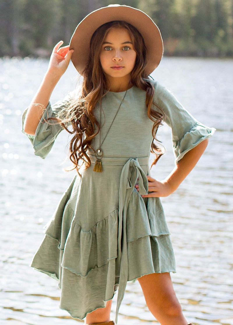 Florence Dress in Sage