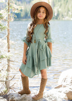 Florence Dress in Sage